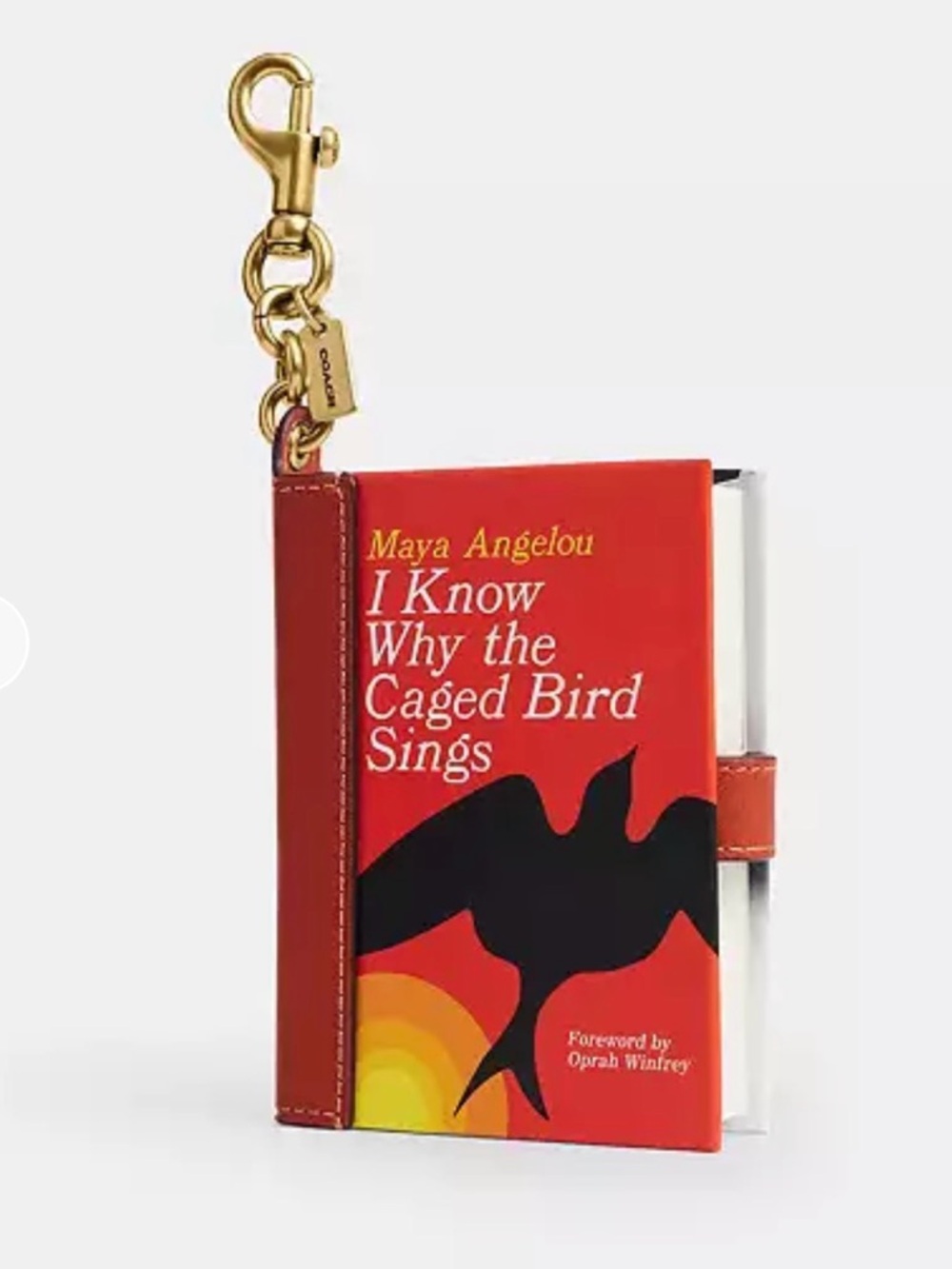 COACH Book Charm: Maya Angelou I Know Why the Caged Bird Sings